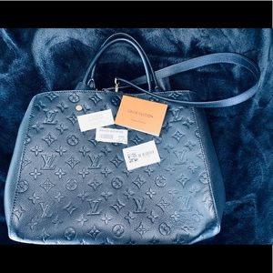 Authentic Louis Vuitton Montaigne GM M.EMP.NOIR